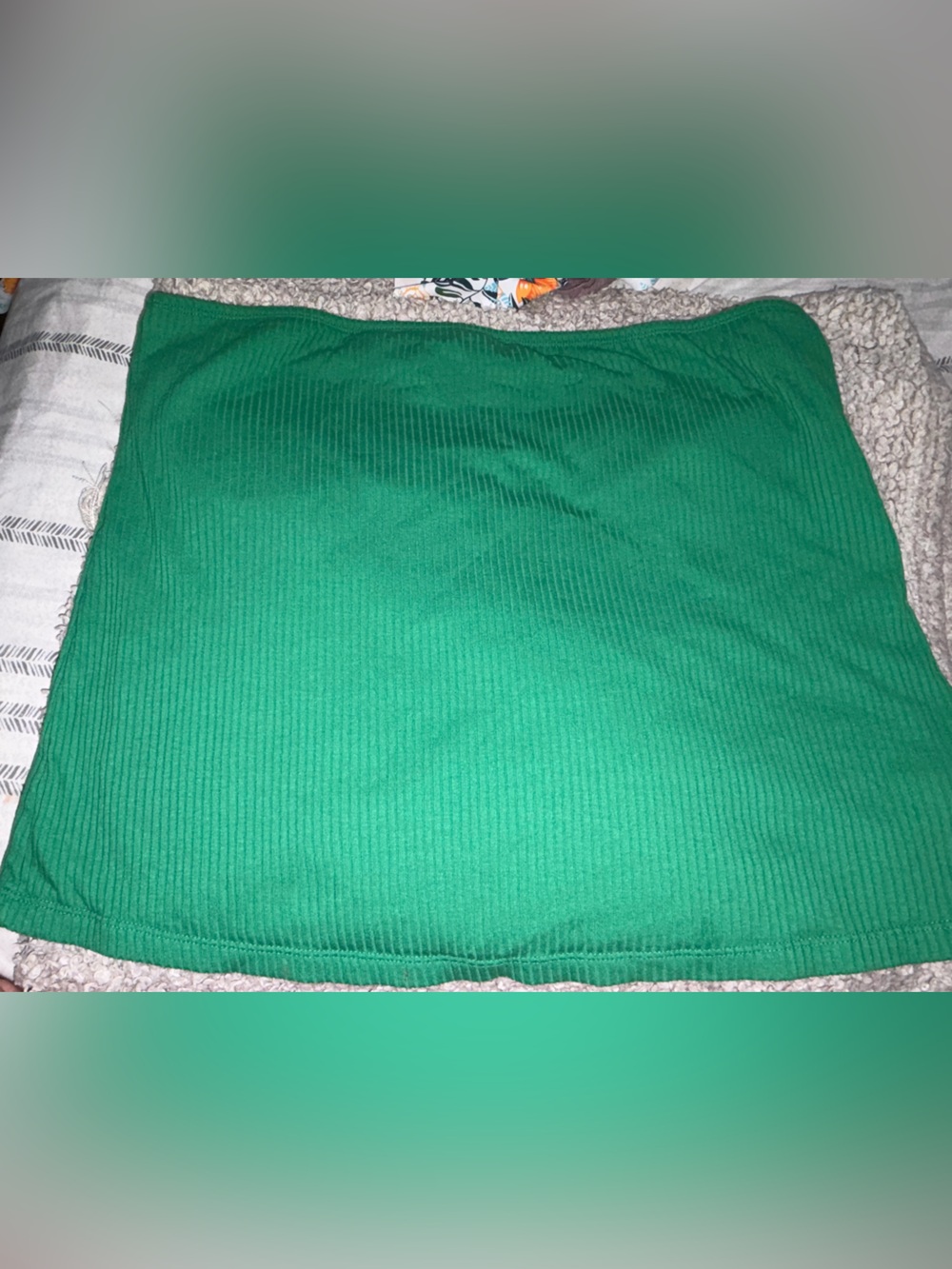 Old Navy Emerald Green Ribbed Tube Top